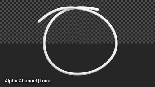 3D Circular Line Frame Animation | Alpha Loop