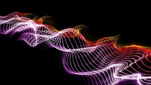 Colorful Particles Wave Flow Loop V2