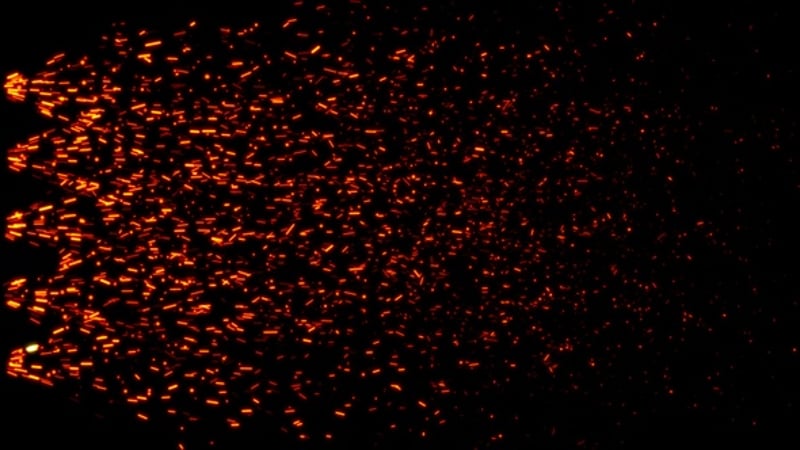 Flying Fire Particles Background, Backgrounds Motion Graphics ft ...