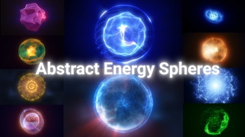 10 sphères d'énergie abstraites | Vidéos en boucle 4K fluides