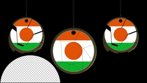 Shattering Circle Flag Logo Reveal Animation