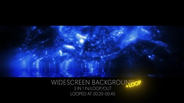 Abstract Blue Light Energy Reflection Looping Background, Backgrounds ...