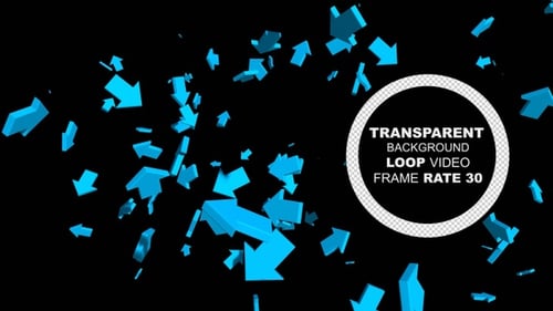 Arrow Shape Background Loop Alpha