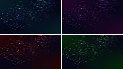Dynamic Glowing Particle Streams Abstract Background