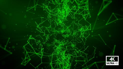 Green Technology Plexus Background V5