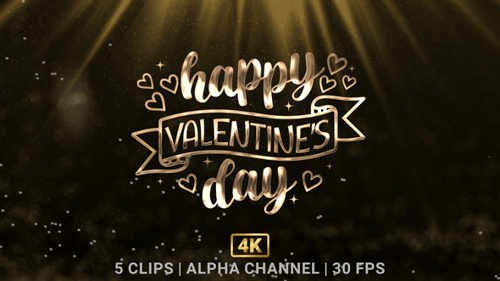Happy Valentine's Day Text Animation