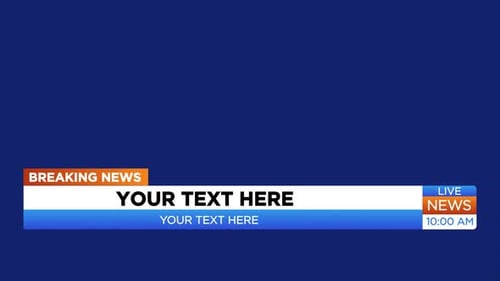 Breaking News Blue Bar