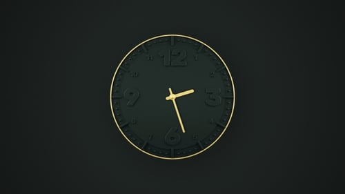 Animated Black Clock