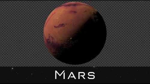 Mars Rotation Loop + Alpha Channel