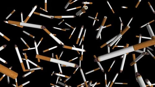 Falling Cigarettes