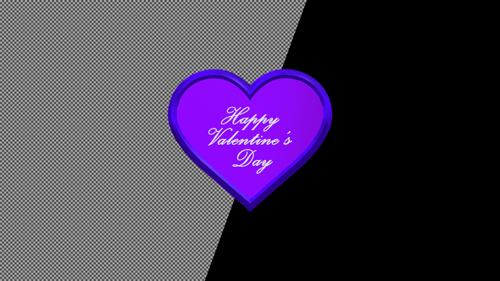 Decorative Love Heart Rotating Title Card