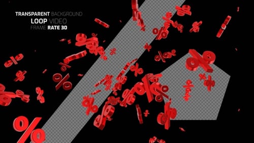 Signo de porcentaje alfa en bucle