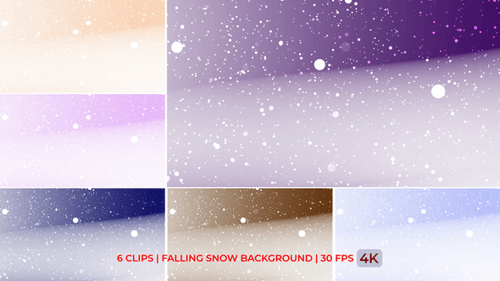 Animated Falling Snow Particle Backgrounds Collection