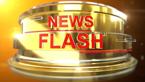 Dynamic Golden News Flash Broadcast Transition