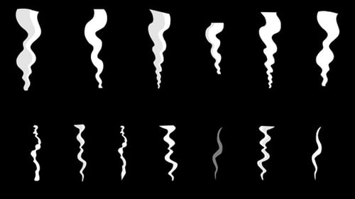 Cartoon Smoke Elements Pack with Fluid Animations