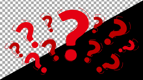 Question Mark Animation Red | Looping Confusion & Inquiry Overlay