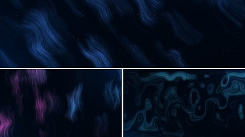 Dynamic Abstract Fluid Particle Lines Background