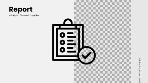 report line icon animation