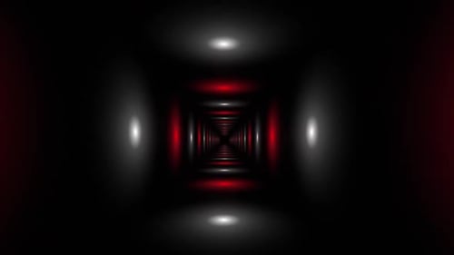 4 K Red White Glossy Tunnels