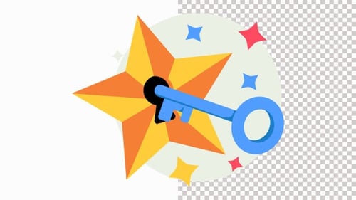 Star Key Animation Alpha Channel