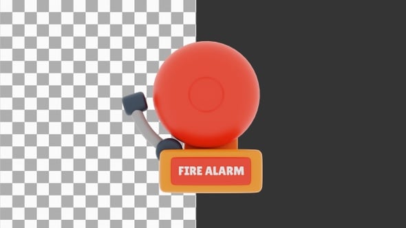 3D Animation of Fire Alarm Alerting Occupants to Potential Fire Hazards ...
