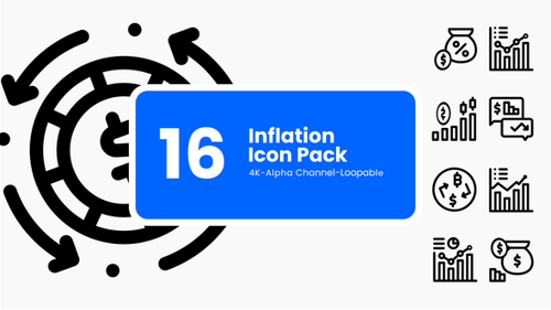 Animated Finance and Economy Line Icons Pack