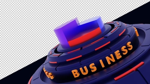 Business Transparent Background Loop V2