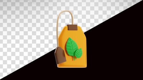 3D Animation of Tea Bag