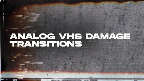 Transiciones de daños en VHS analógicas