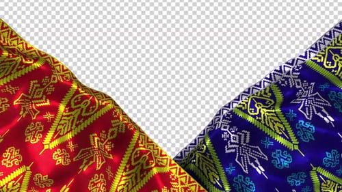 Tissu en tissu à motif ethnique indonésien Wave Songket Alpha Palembang Sumatera Selatan Mahkota