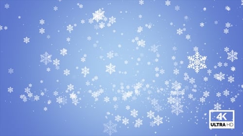 Fond de flocons de neige bleus de Noël V4