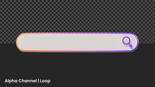 3D Search Bar Animation | Alpha Loop