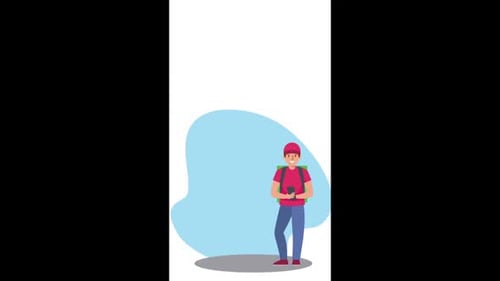 Animated Flat Design Delivery and Mobile Logistics Concepts