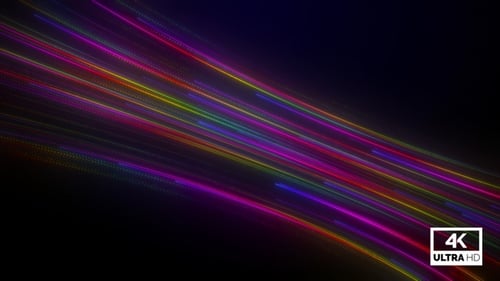 Colorful Neon Air Line Flow Loop