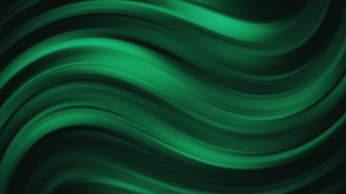 Green Wavy Lines Abstract Background