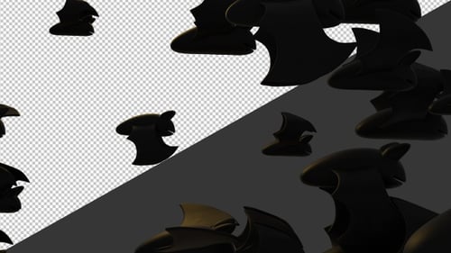 3D-Fledermausübergang | Alpha-Kanal
