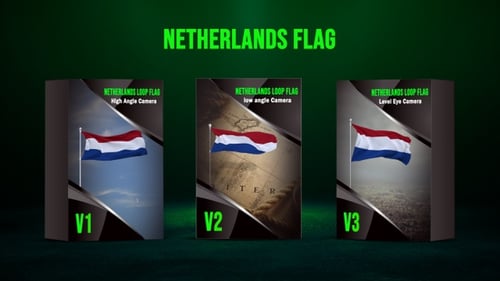 Looping der Flagge der Niederlande