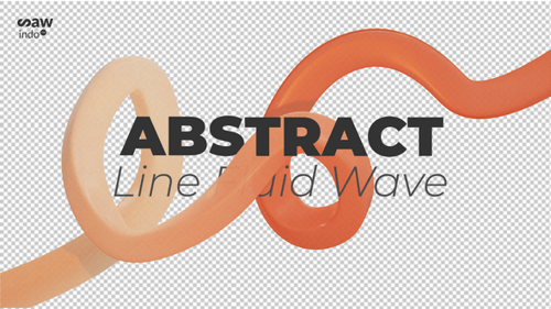 3D Fluid Ribbon Loop Animated Transition