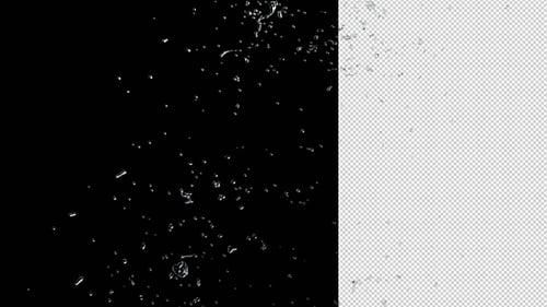 Water Stream Transparent Background 4k