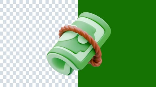 Cash Money 3D Animations | Alpha Channel