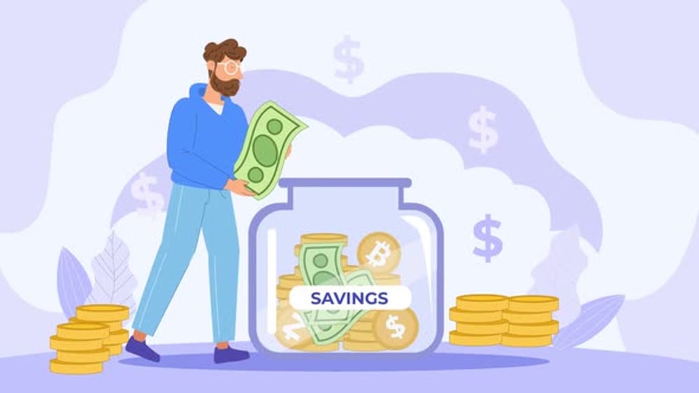 Flat Vector Animation For Money Saving Man Scene, Bugs Motion Graphics ...