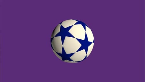 Animated 3D Soccer Ball Spinning with Alpha Channel