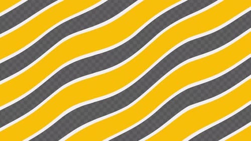 Fluid Wavy Lines Animated Abstract Background