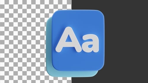 3D Animation of Versatile Font Tool for Creative Typography | Alpha Channel
