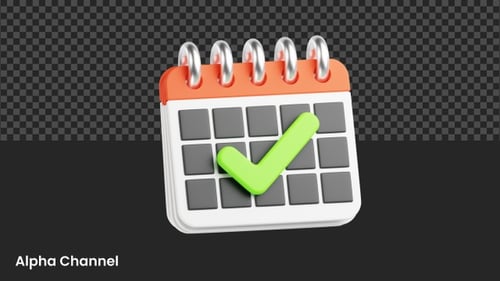 Calendar With Green Check Mark