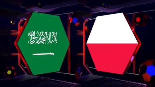 Poland Vs Saudi Arabia Football World Cup Qatar 2022 Background Loop