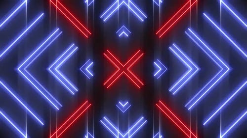 Pacote de fundo de néon azul vermelho