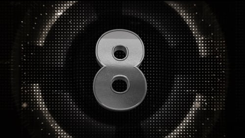 Countdown Silver 3D Numbers