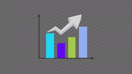 Finances Arrow going up bar chart growth Alpha
