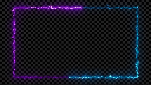 Electric Energy Neonrahmen Loop Violett und Blau V14